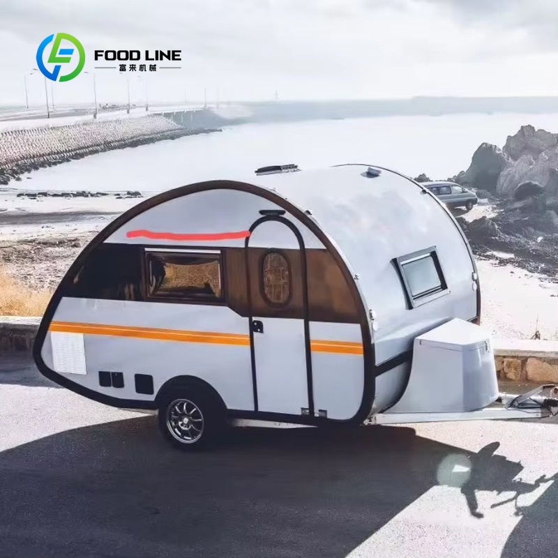 Outdoor Camping Trailer - Mini-caravane teardrop tout-terrain personnalisée avec extension