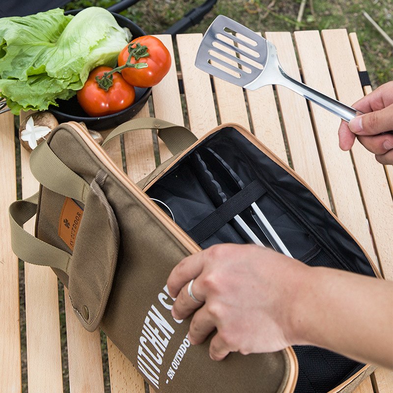 Outdoor Camping World - Ensemble de 8 ustensiles de cuisine