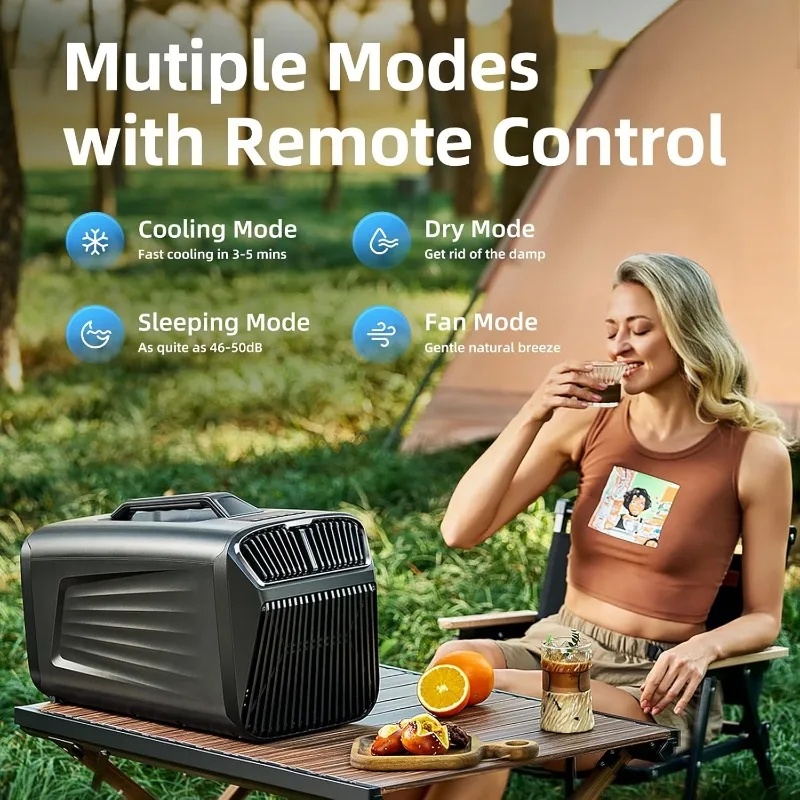 Outdoor Camping Air Conditioner - Climatiseur portable 5200 BTU pour tente,