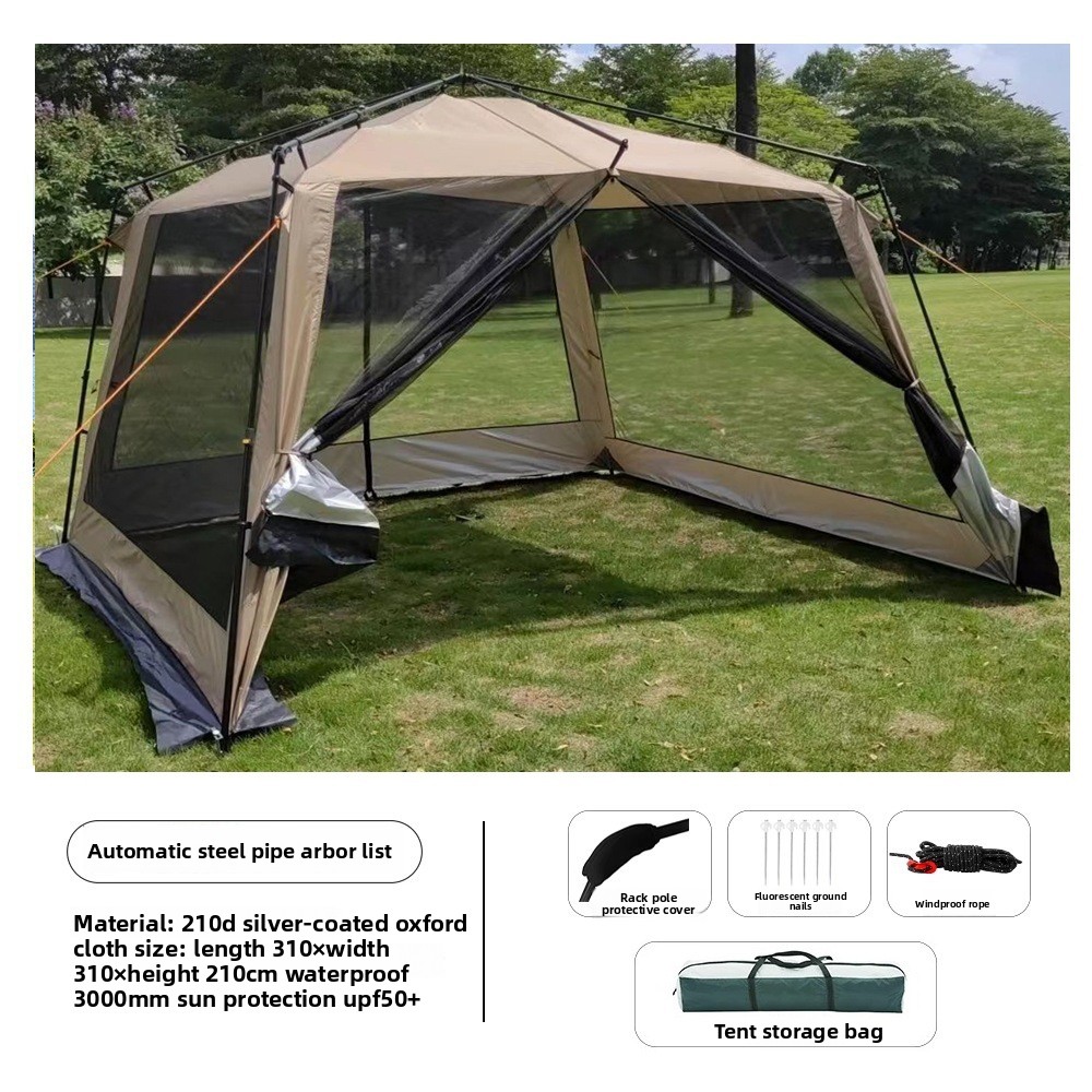 Outdoor Camping Mosquito Net - Tente automatique d'extérieur en alliage d'aluminium