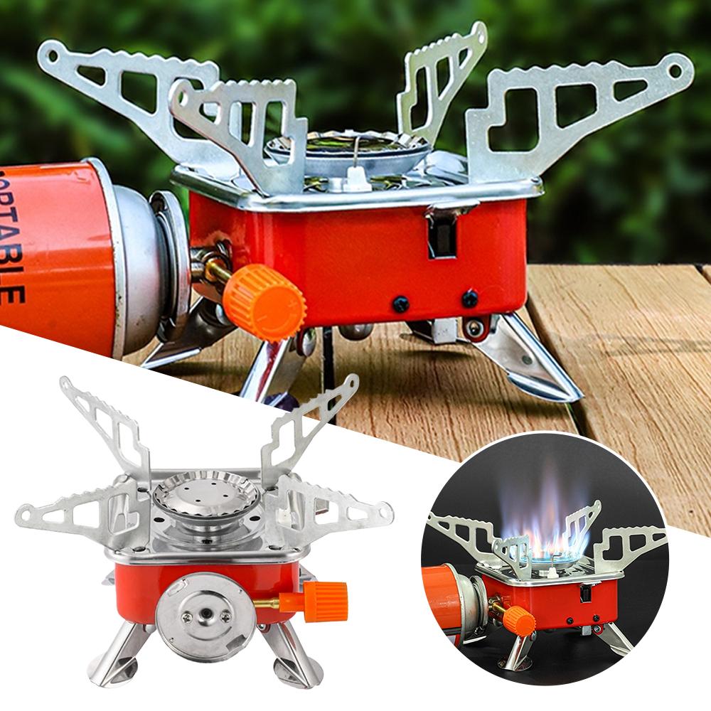Outdoor Gas Camping Oven - Réchaud portable de camping pliable coupe-vent