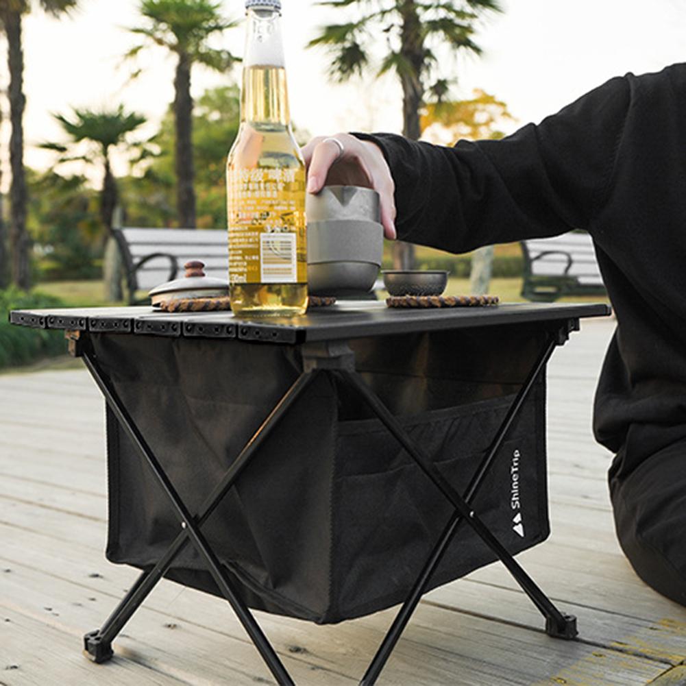 Outdoor Camping Table With Storage - Sac de rangement pliant de Camping