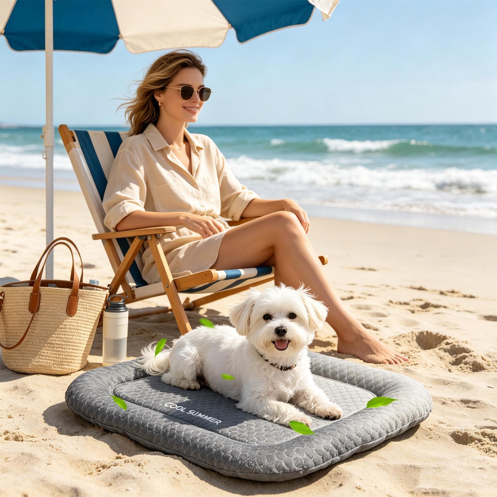 Outdoor Camping Dog Kennel - Tapis rafraîchissant portable antidérapant pour chien