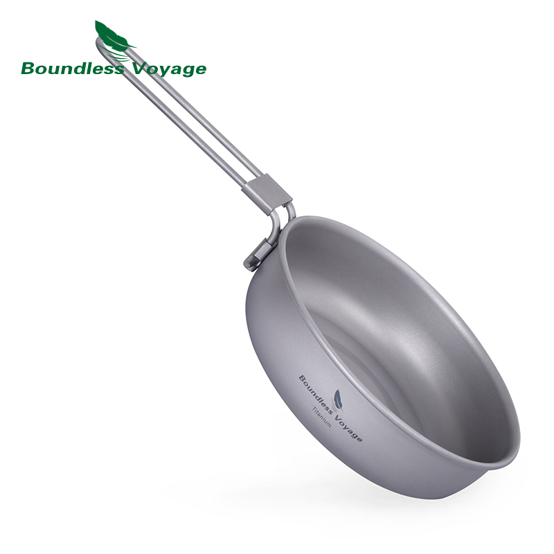 Camp Cooking Set - Poêle à frire en titane ultralégère,
