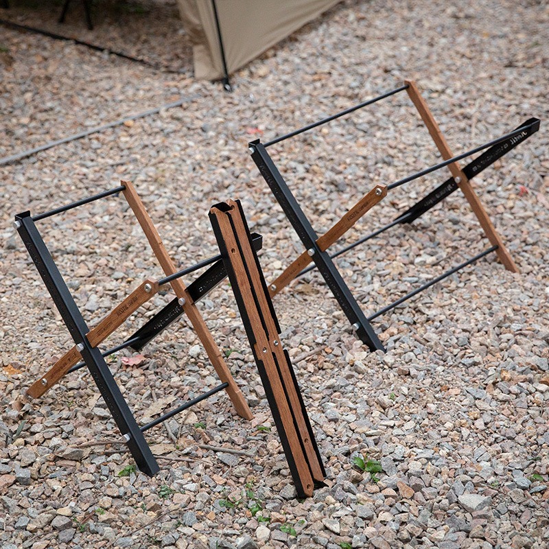 Outdoor Camping Table With Storage - Tables de camping pliantes portables, panier