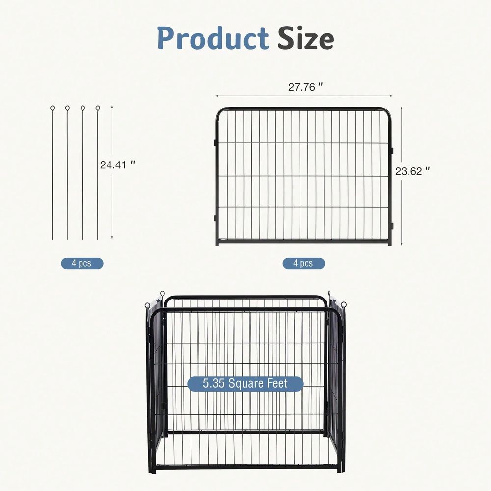 Outdoor Camping Dog Kennel - Parc d'exercice pour chiens et chats,
