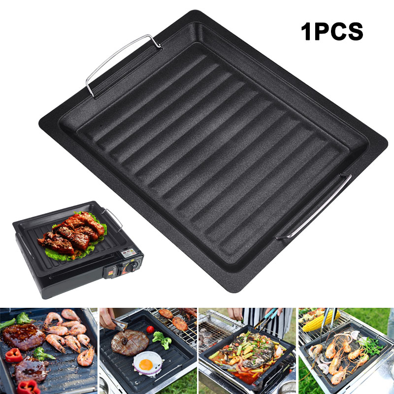 Camp Cooking Set - Poêle à griller carrée épaisse pour
