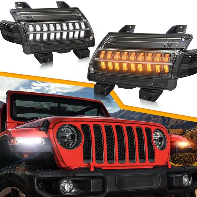 Outdoor Camping Jeep - Clignotants LED DRL avec feux de