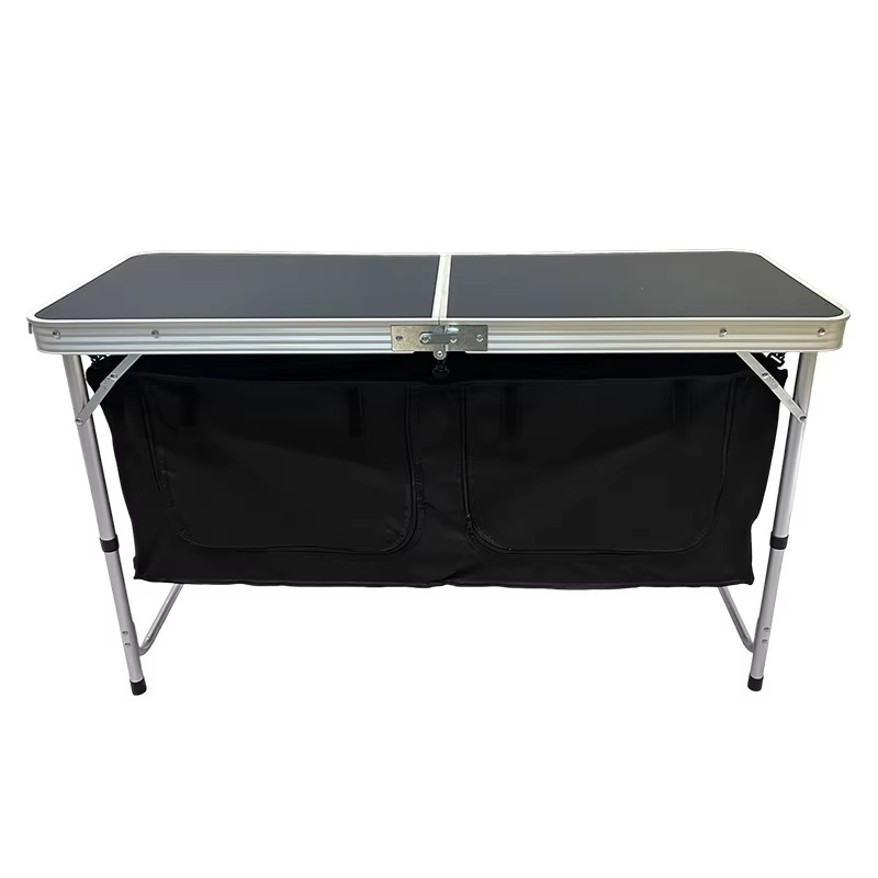 Outdoor Camping Table With Storage - Table de camping pliante en alliage