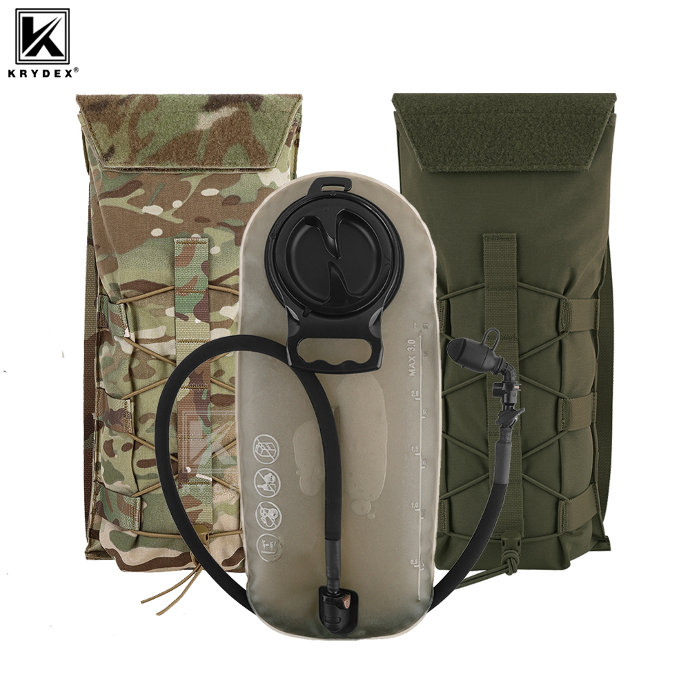 Outdoor Camping Vest - KRYDEX tactique 3L hydratation Molle Pack