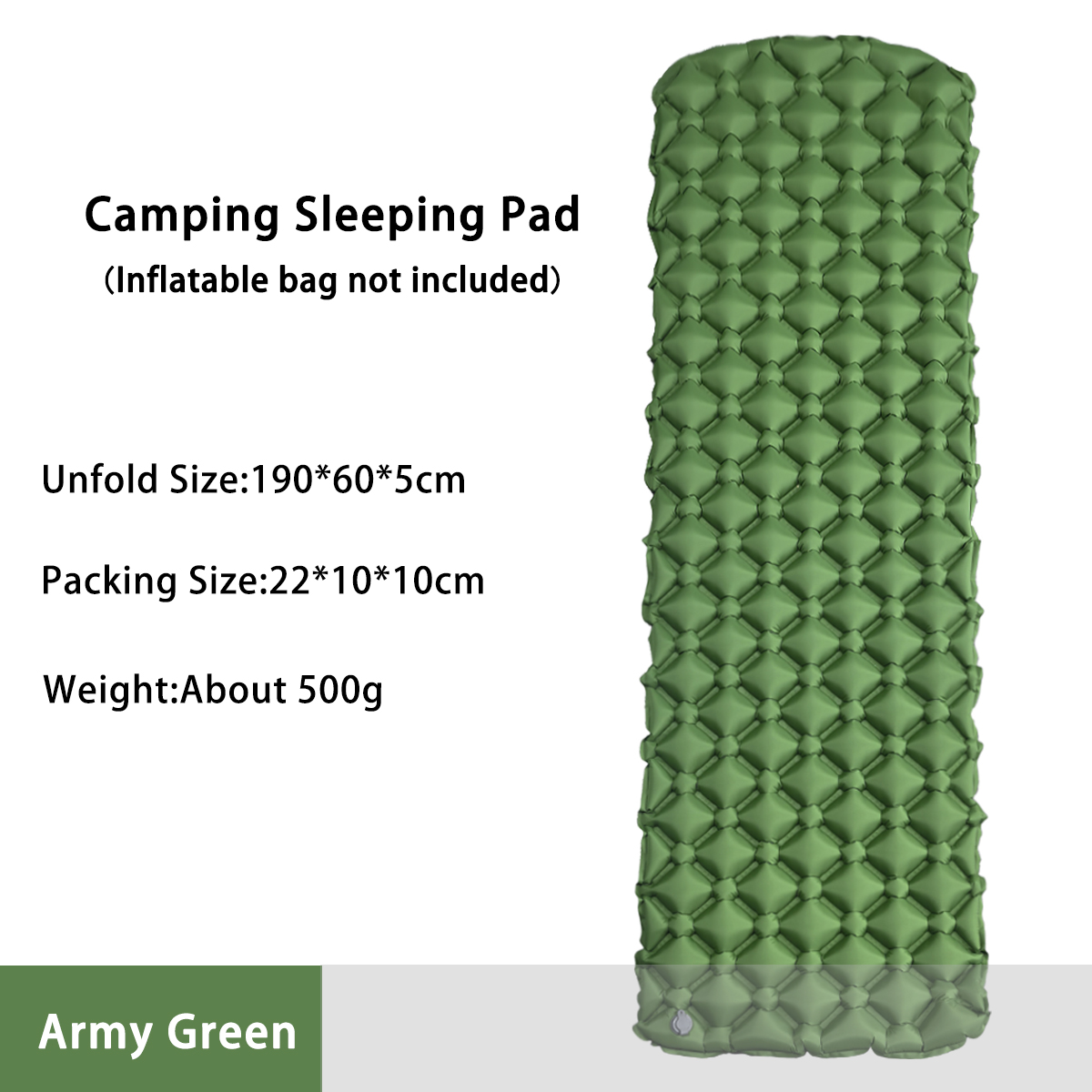 Inflatable Mattress - Matelas gonflable de camping pour tente,