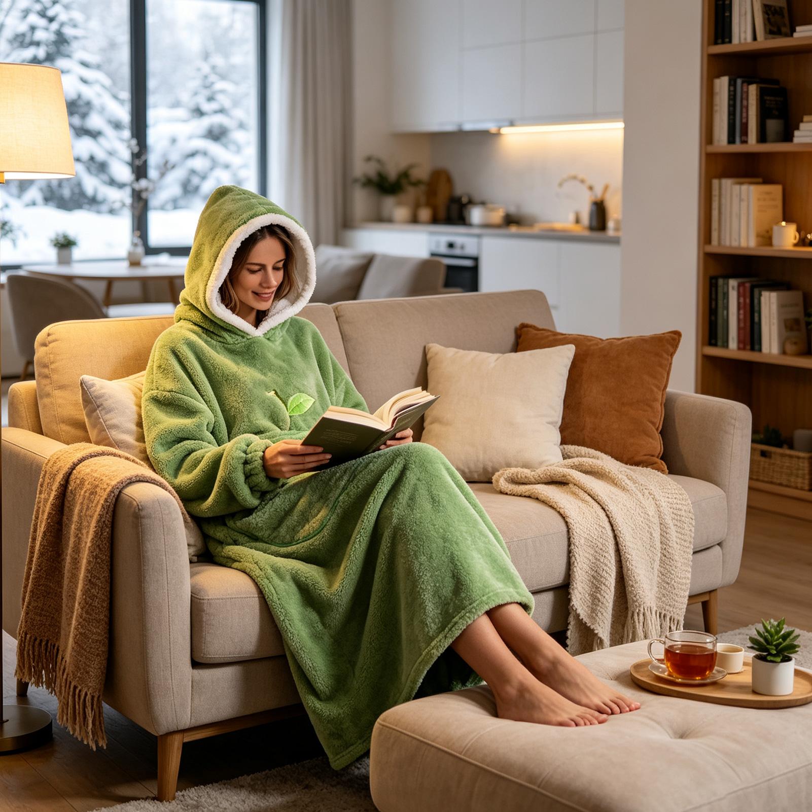 Couverture à capuche polaire u - Outdoor Camping Blanket avis et prix