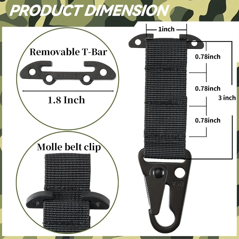 2 pièces de clips MOLLE en for - Outdoor Camping Vest avis et prix