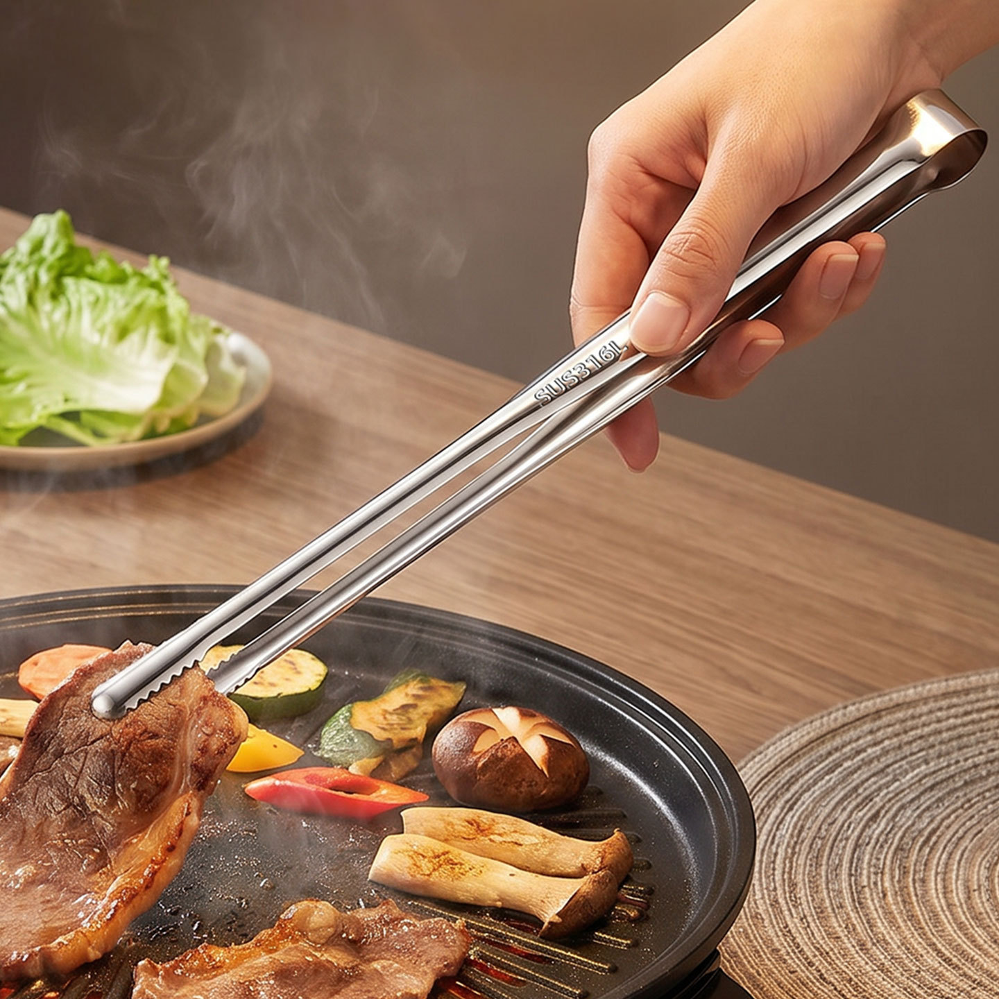 Pinces de cuisine en acier ino - Outdoor Camping World avis et prix