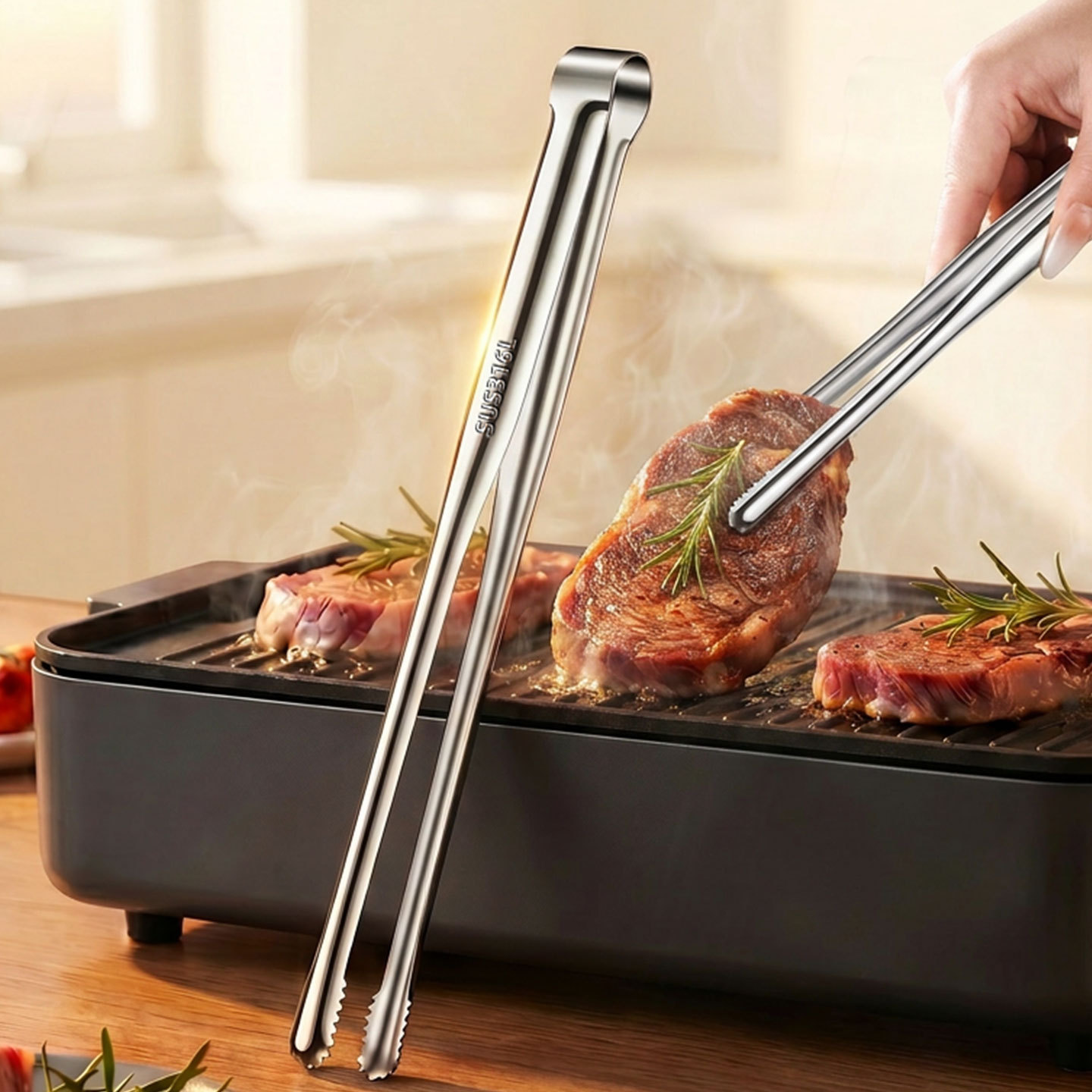 Pinces de cuisine en acier ino - Outdoor Camping World avis et prix