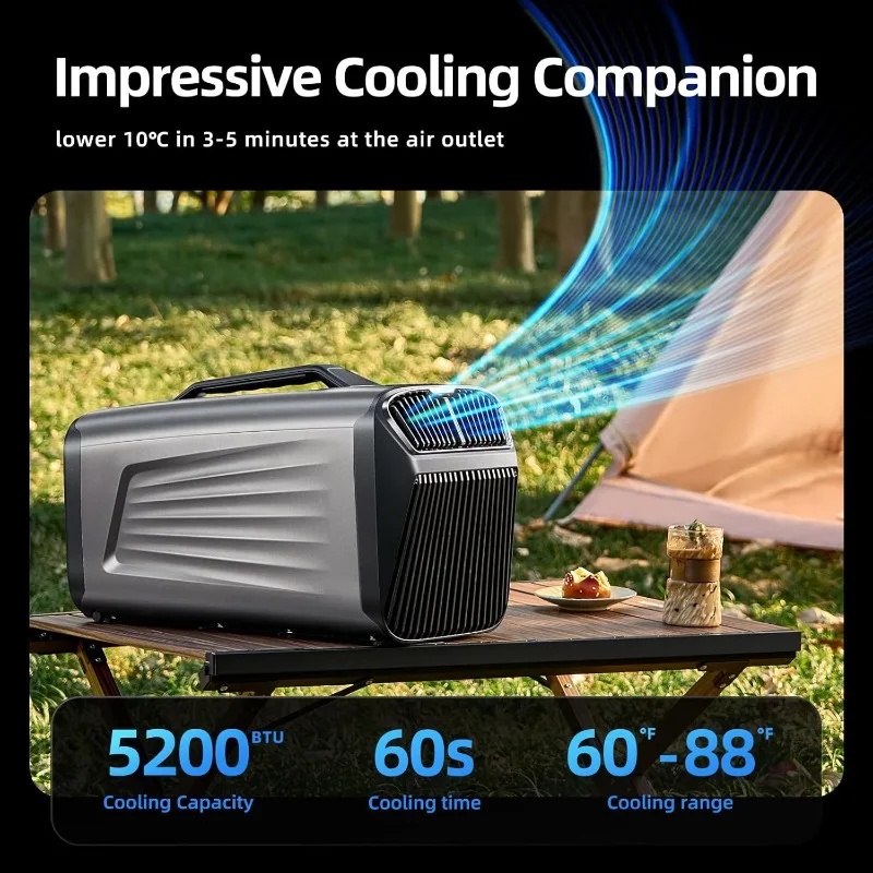 Climatiseur portable 5200 BTU  - Outdoor Camping Air Conditioner avis et prix