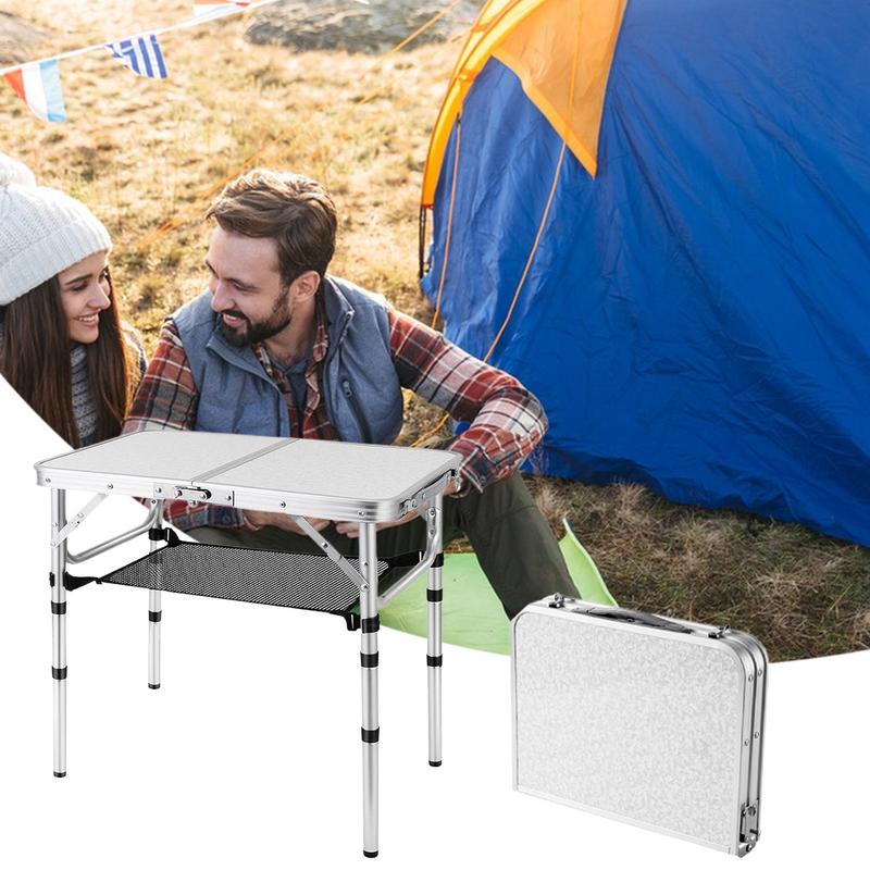 Table de Camping pliable en al - Outdoor Camping Table With Storage avis et prix