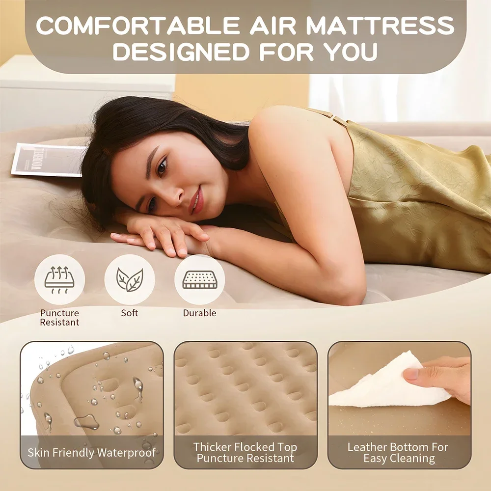 Matelas gonflable Queen avec p - Inflatable Mattress avis et prix