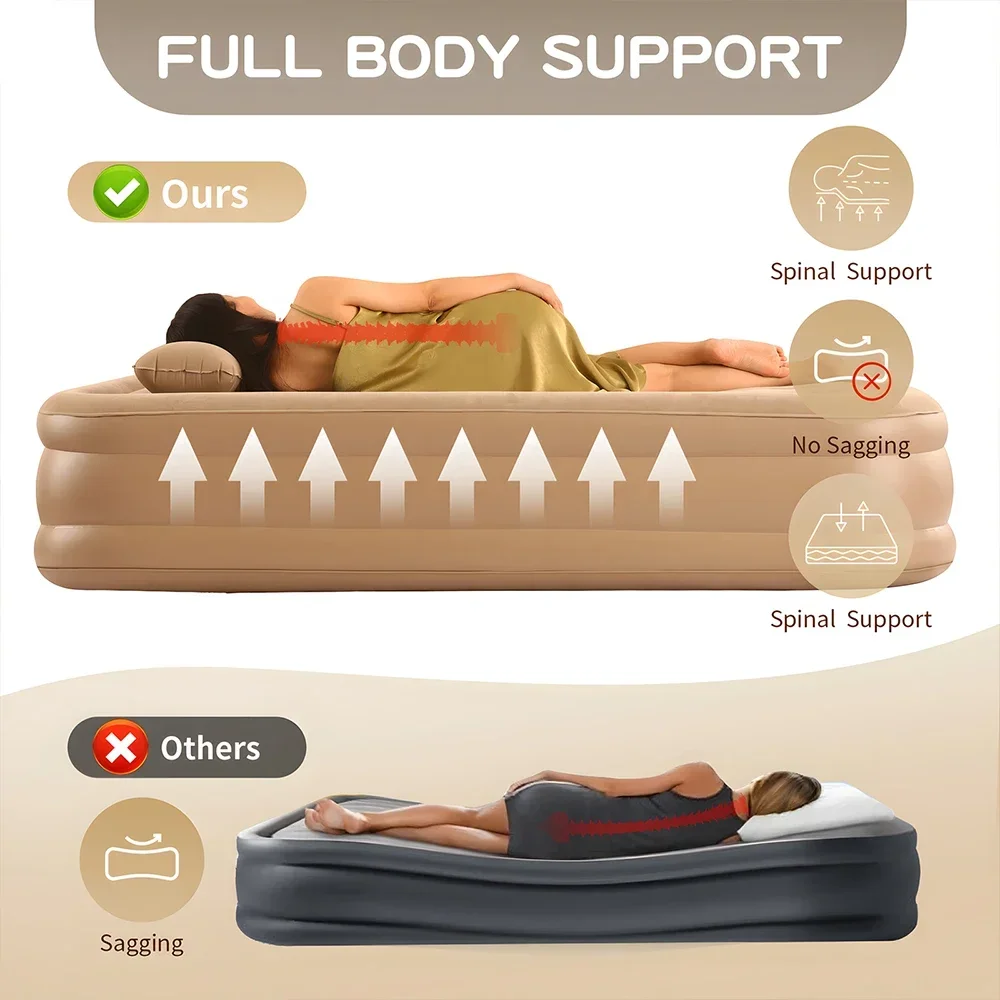 Matelas gonflable Queen avec p - Inflatable Mattress avis et prix
