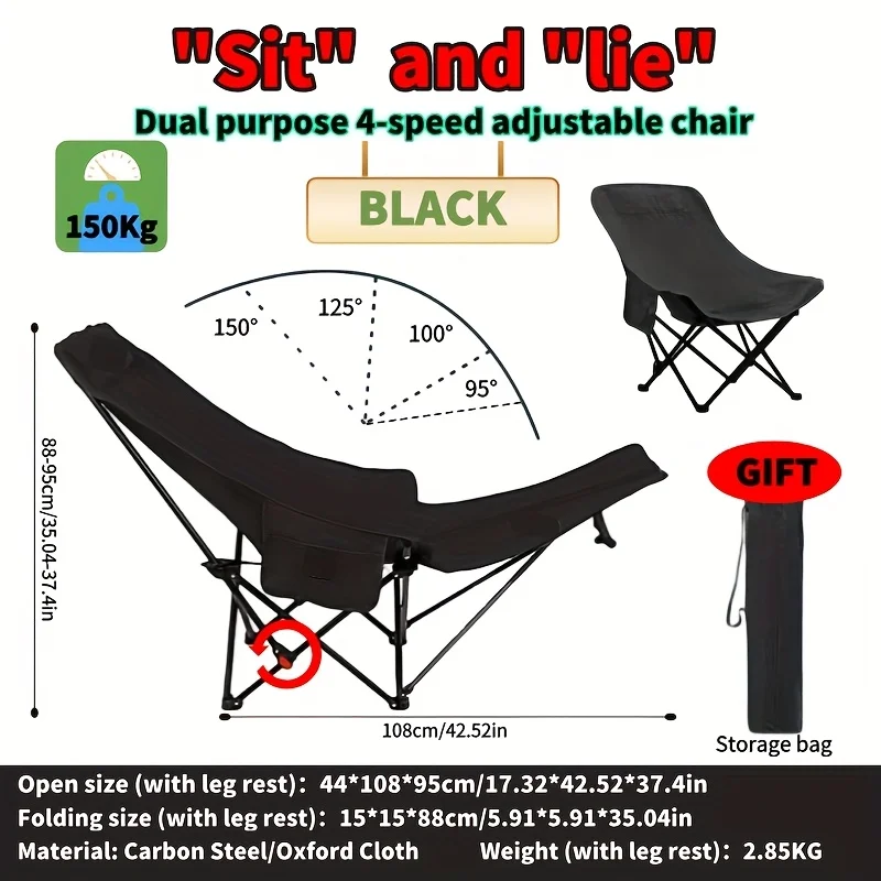 Chaise lunaire pliante et régl - Outdoor Camping Hammock Chair avis et prix
