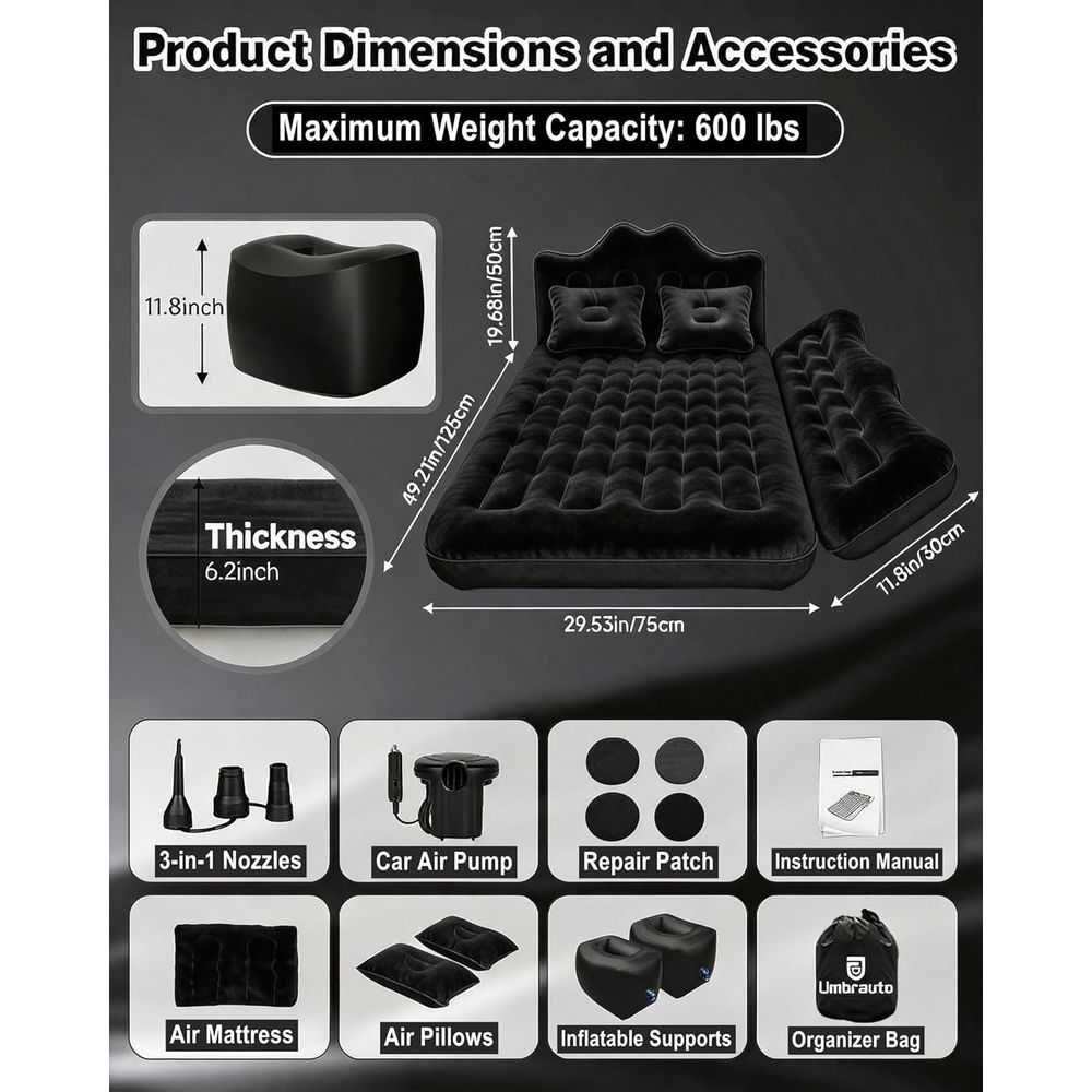 Matelas pneumatique pour voitu - Inflatable Mattress avis et prix
