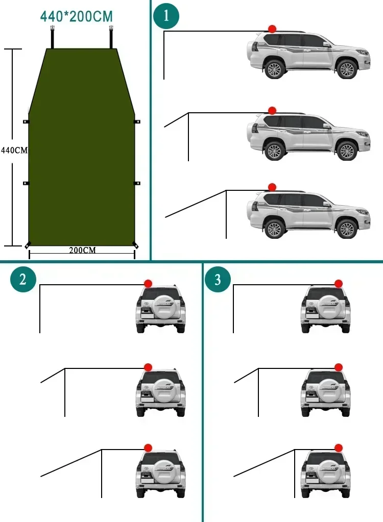 Abri de voiture Portable, pare - Outdoor Camping Jeep avis et prix