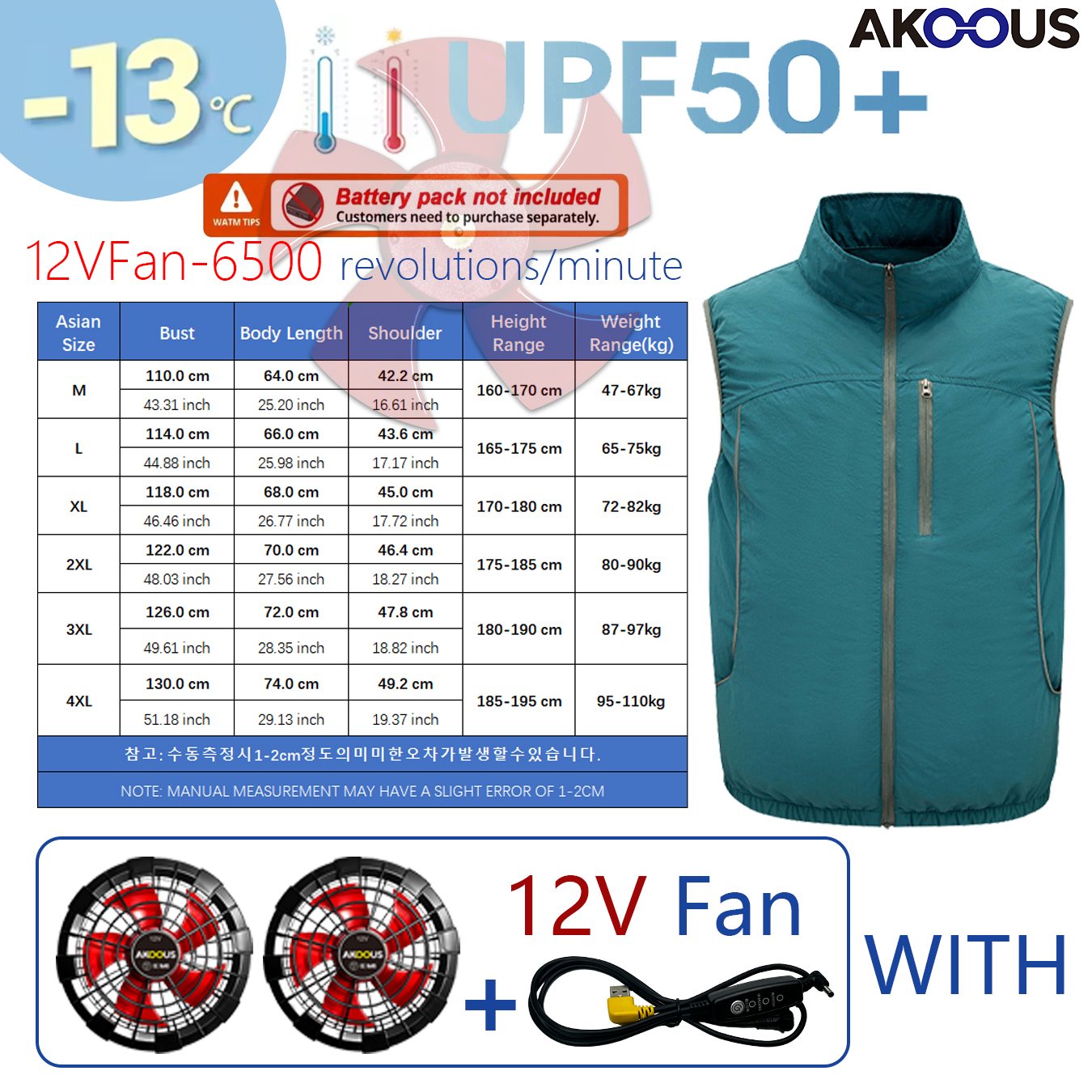 Gilet de refroidissement USB 1 - Outdoor Camping Air Conditioner avis et prix