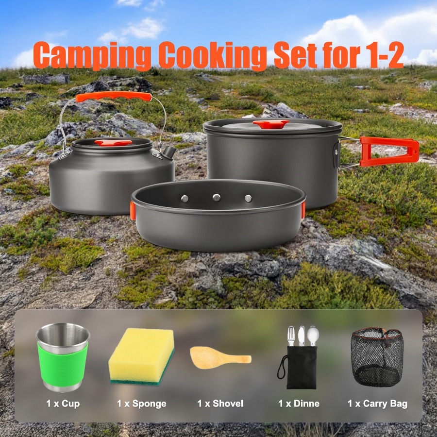 Ensemble de cuisine de camping - Camp Cooking Set avis et prix