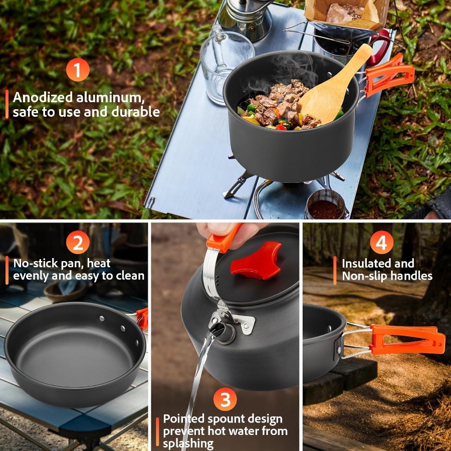 Ensemble de cuisine de camping - Camp Cooking Set avis et prix