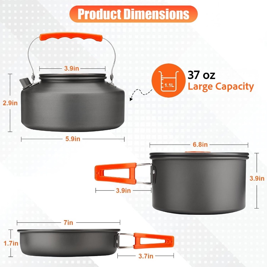 Ensemble de cuisine de camping - Camp Cooking Set avis et prix