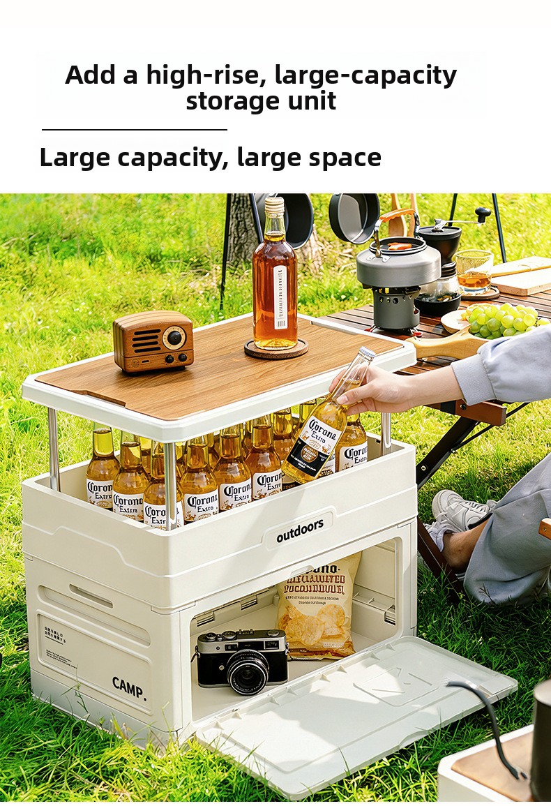 Boîte de rangement pliable pou - Outdoor Camping Table With Storage avis et prix