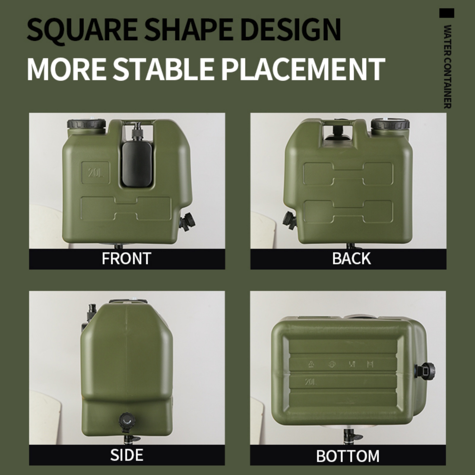 Carafe à eau portable de 15/20 - Outdoor Camping Water Jug avis et prix