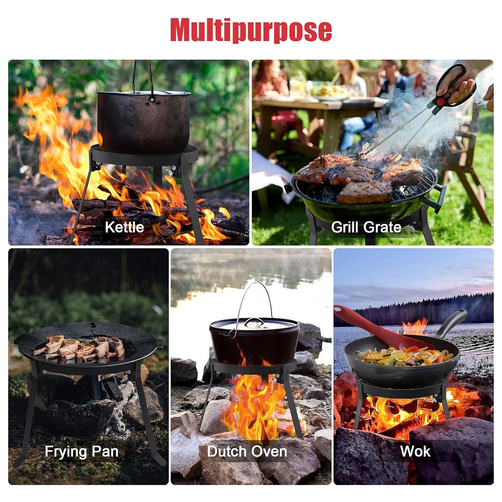 Trépied pliable en fer pour cu - Outdoor Camping World avis et prix