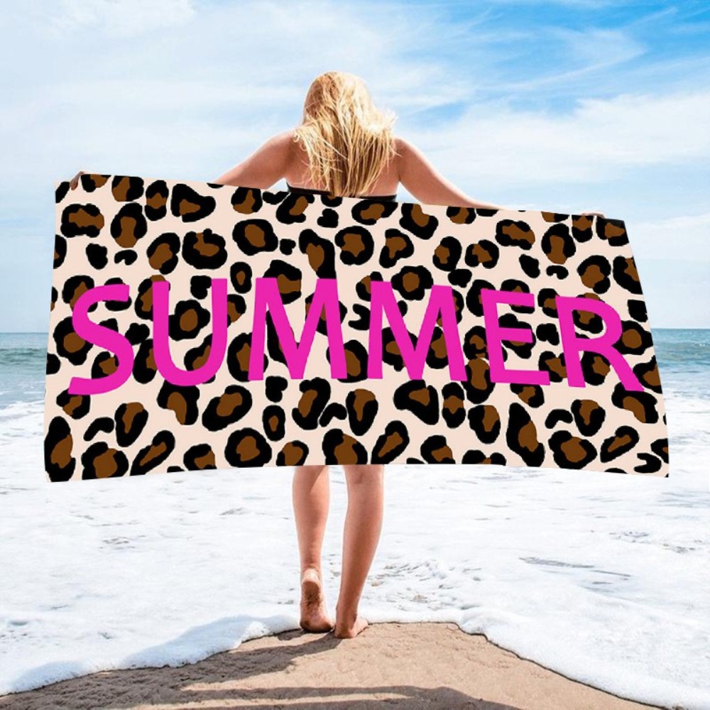 Serviette de bain imprimée léo - Outdoor Camping Blanket avis et prix