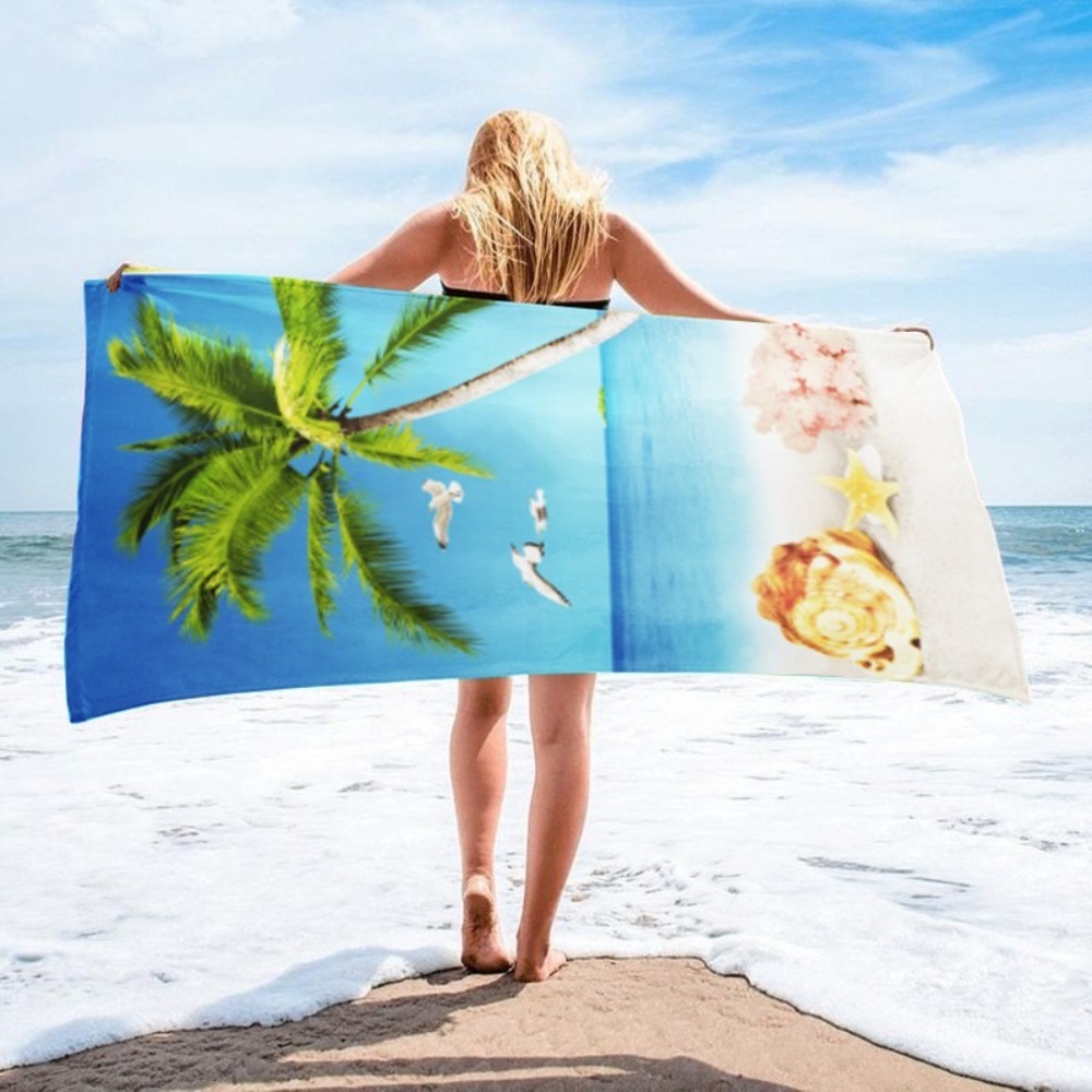 Serviette de bain imprimée léo - Outdoor Camping Blanket avis et prix