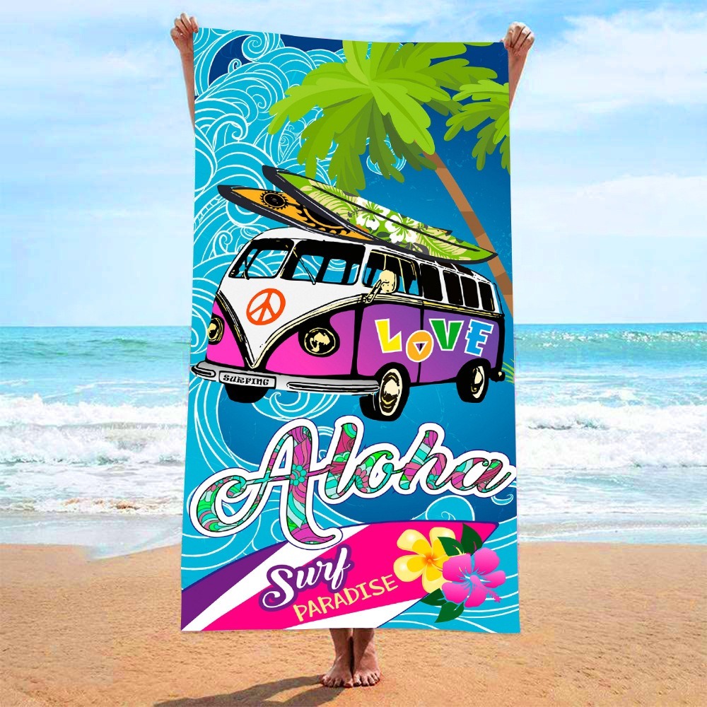Serviette de bain imprimée léo - Outdoor Camping Blanket avis et prix