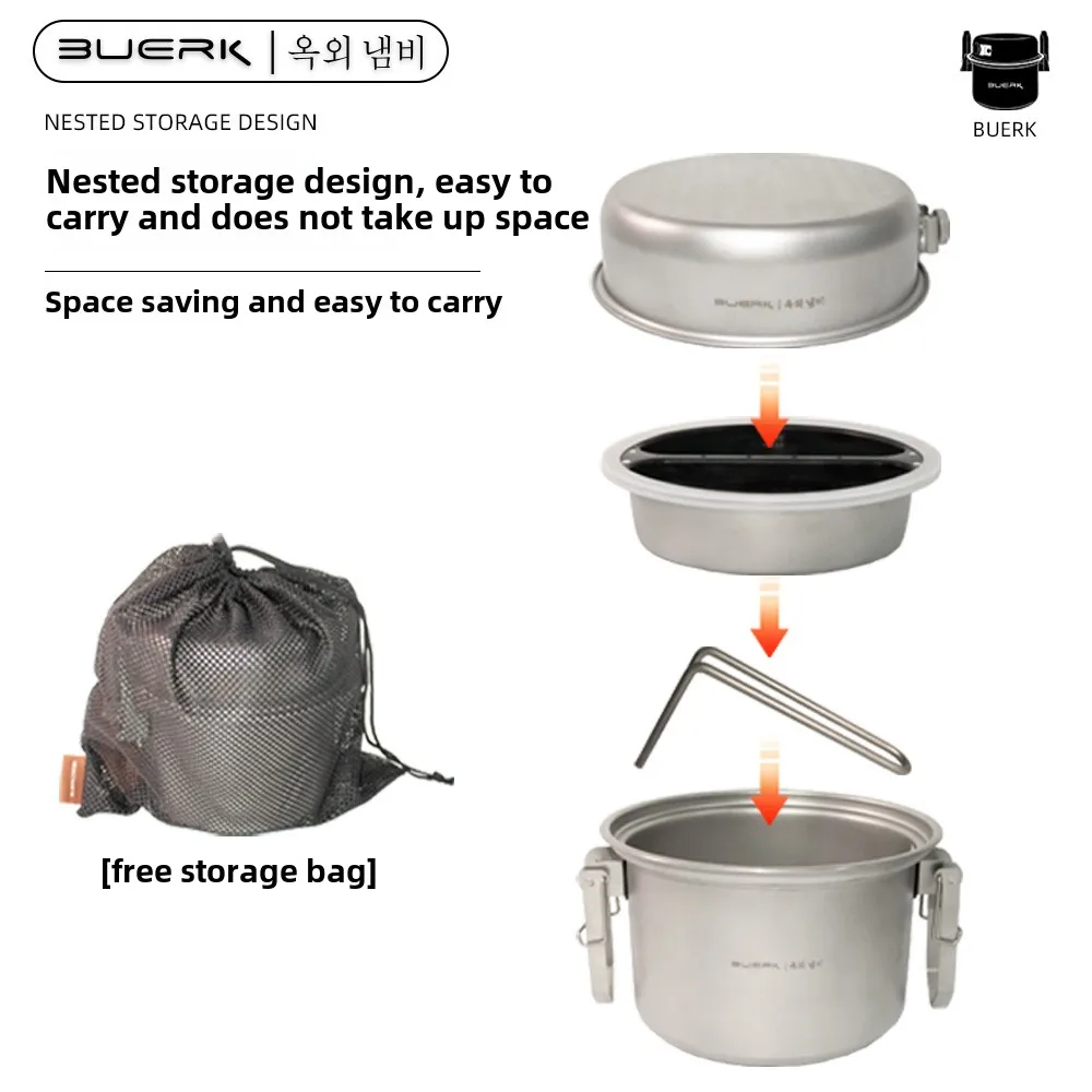 Marmite à la vapeur et à frire - Camp Cooking Set avis et prix