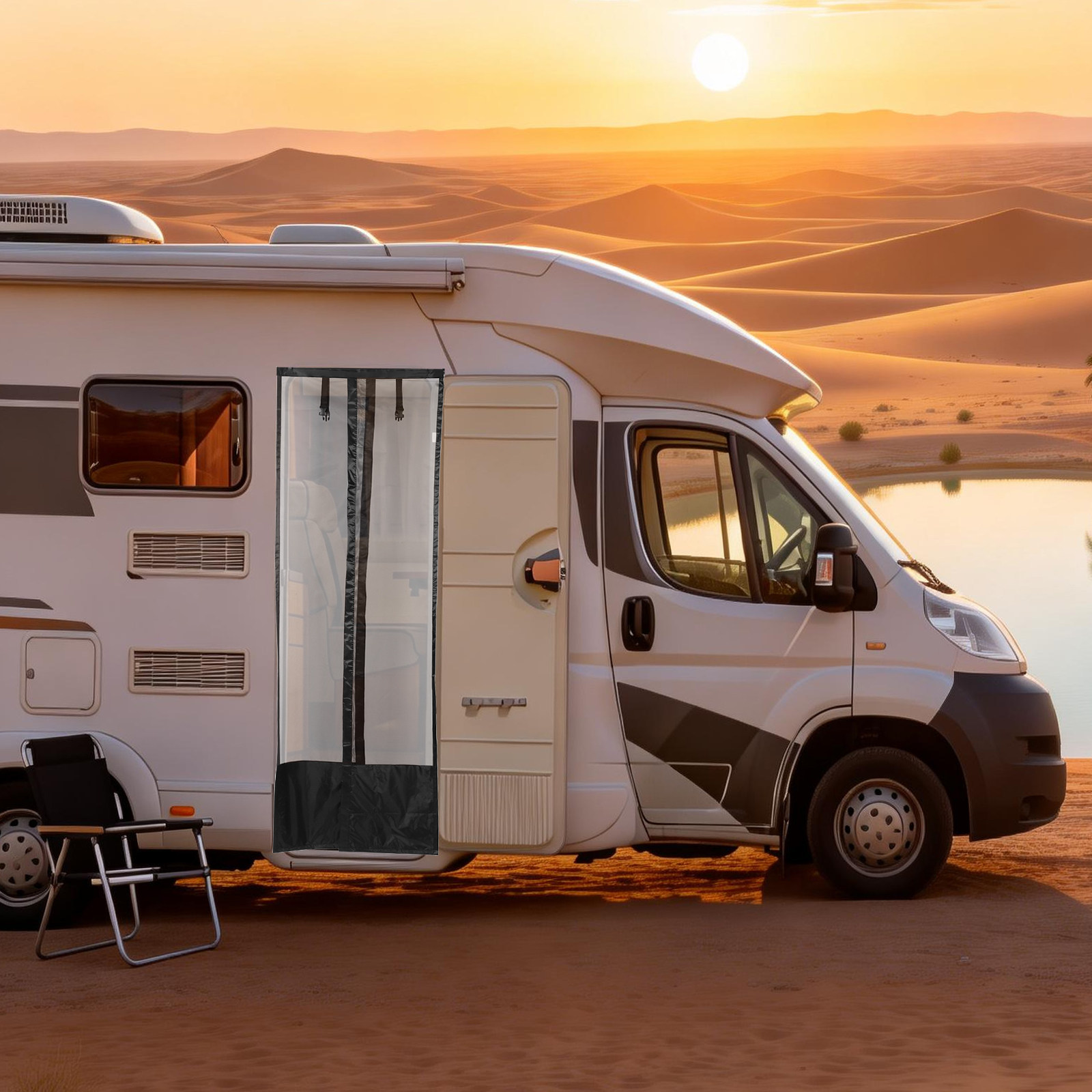 Rideau moustiquaire pour porte - Outdoor Camping Trailer avis et prix