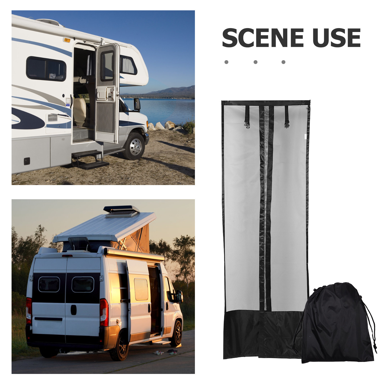 Rideau moustiquaire pour porte - Outdoor Camping Trailer avis et prix