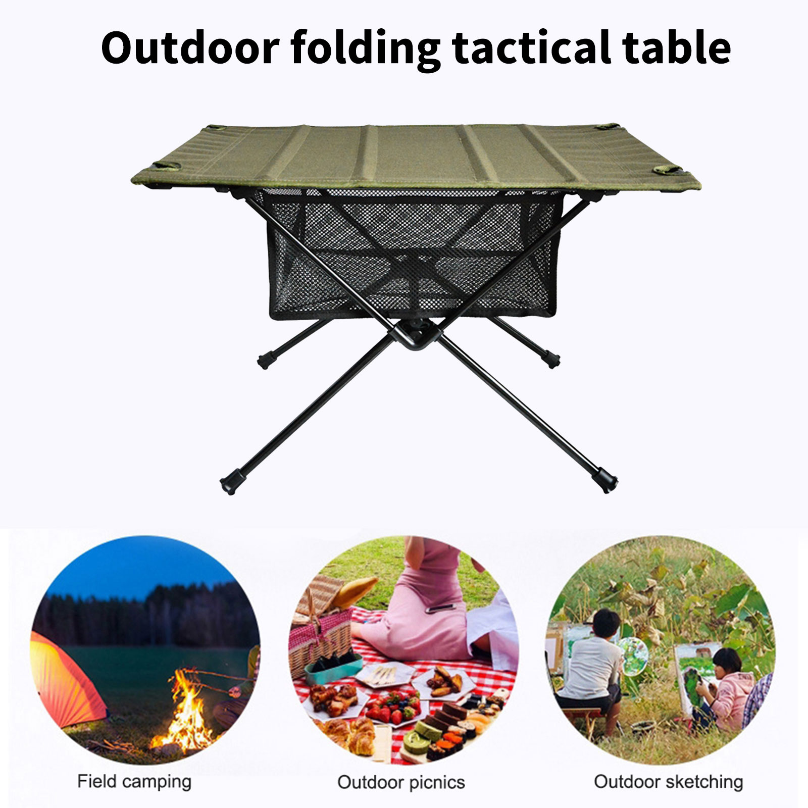 Filet de rangement de Table pl - Outdoor Camping Table With Storage avis et prix