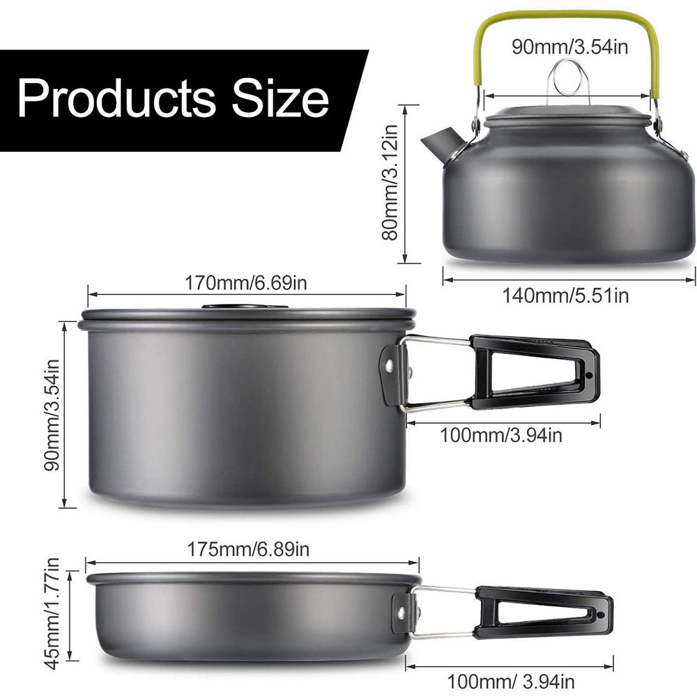 Ensemble de vaisselle de campi - Camp Cooking Set avis et prix