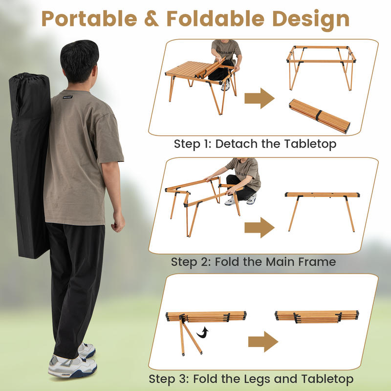 Table de pique-nique pliante s - Outdoor Camping Table With Storage avis et prix